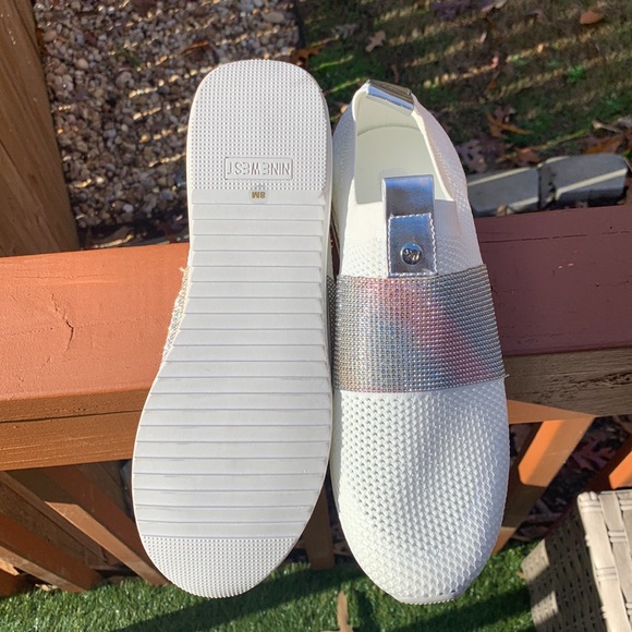 Nine West - Aia Slip On Sneakers Whiteknit – Womens - Picture 2 of 10